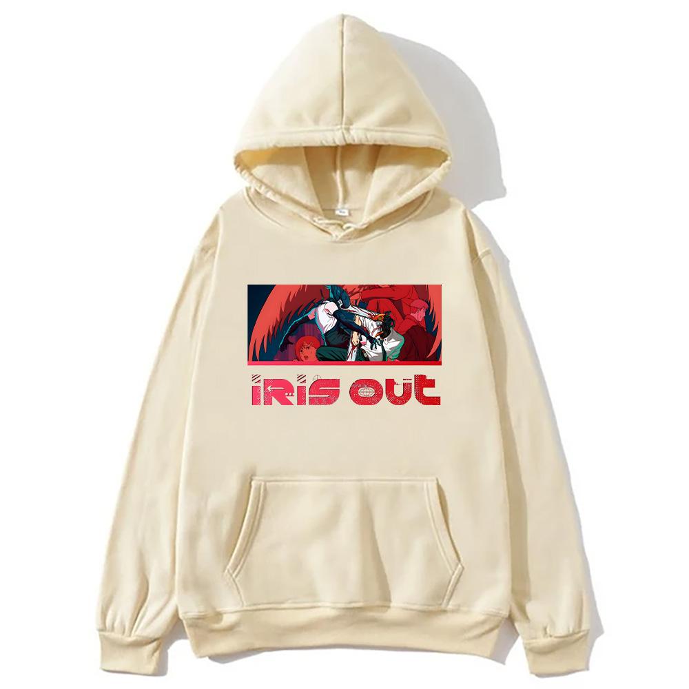 

ХУДИ ИЗ ЯПОНСКОГО АНИМЕ IRIS OUT Yonezu Kenshi IRIS OUT Новые Графические Толстовки Женские Мужские Харадзюку Пуловер Y2K Худи с Длинным Рукавом M хаки