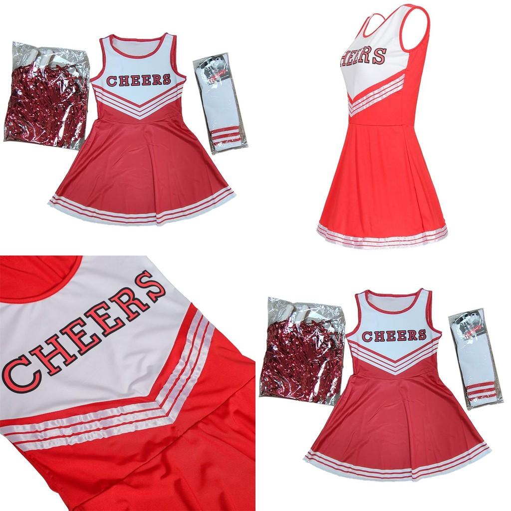 Lala Cheerleader Dress Set With Floral Socks Women's Football Baby Costume Dancewear