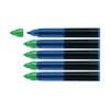 Schneider Rollerball Pen Ink Cartridge 1 Krabička 5 kusů Linka Zelená 185404 Jedno-změnná šířka 0,6 mm (Zelená)
