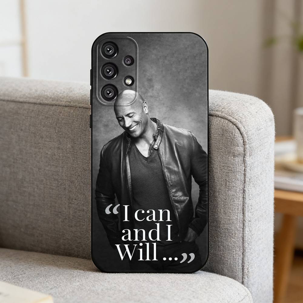 The Rock D-Dwayne Johnson-DJes Phone Case For Samsung S25,S24,S21,S22,S23,S30,Ultra,S20,Plus,Fe,Note,10,9,5G Black Cover