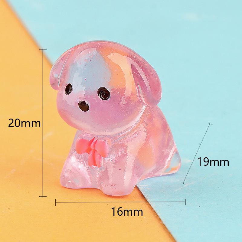 

Мультяшный милый щенок маленькие украшения креативные мини-щенки поделки из смолы креативная модель животного своими руками украшения для дома аксессуары фиолетовый