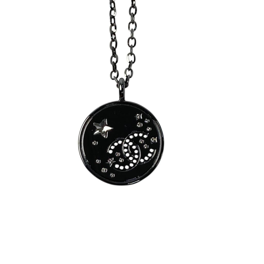 Used CHANELNecklace Gunmetal Women