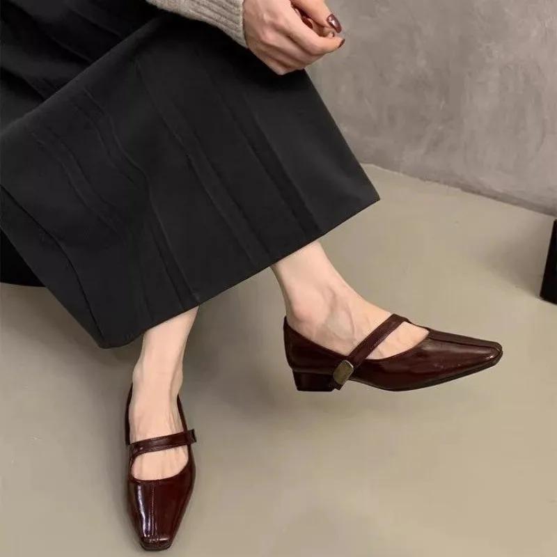 Fashion 2024 Sexy Shallow Mouth Pointed Toe Flat Ballet Dance Shoes Mary Jane Leopard Bow Shallow Mouth Single Shoes for Women