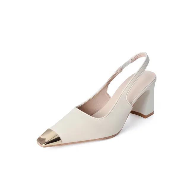 

Сандалии с металлическим носком, женские, на низком каблуке, летние туфли, женские, с открытой пяткой, с квадратным носком, сандалии в стиле пэчворк, черные, бежевые 39