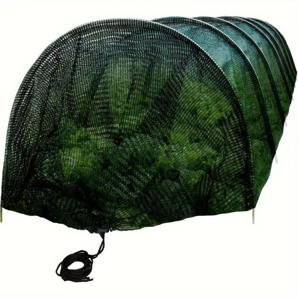Metal Frame Garden Tunnel Shade Net Cloche Hoops Garden Tunnel Greenhouse for Plant Protection