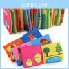 New Baby Soft Cloth Book Hand Book Early Education Toy Sound Paper Bag Packed