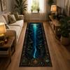 Deep Ocean Abyss Compass Vintage Frame print Runner Rug,Corridor,Entryway,Kitchen,Washable Runner Rug,Home Decor Surprise