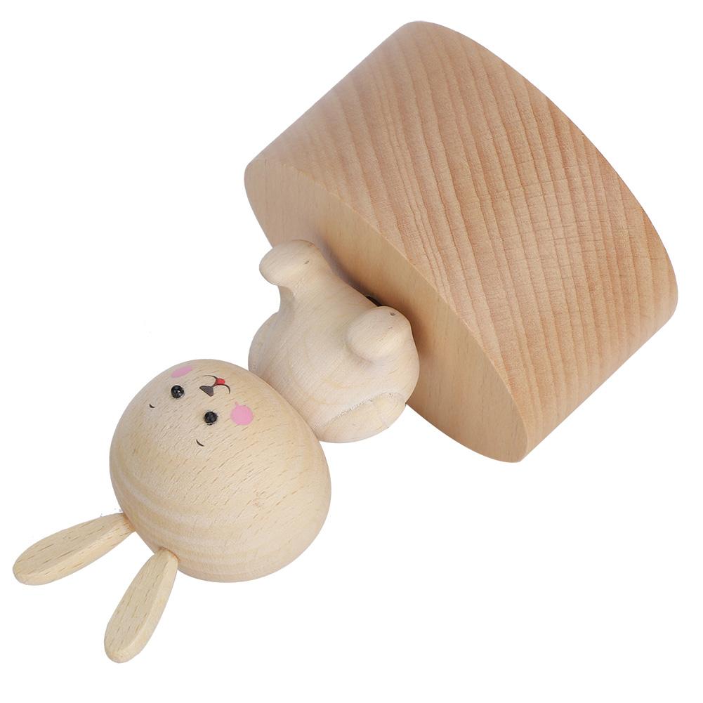 Animal Wooden Clockwork Music Boxes Children Kid Birthday Holiday Gifts Accessories