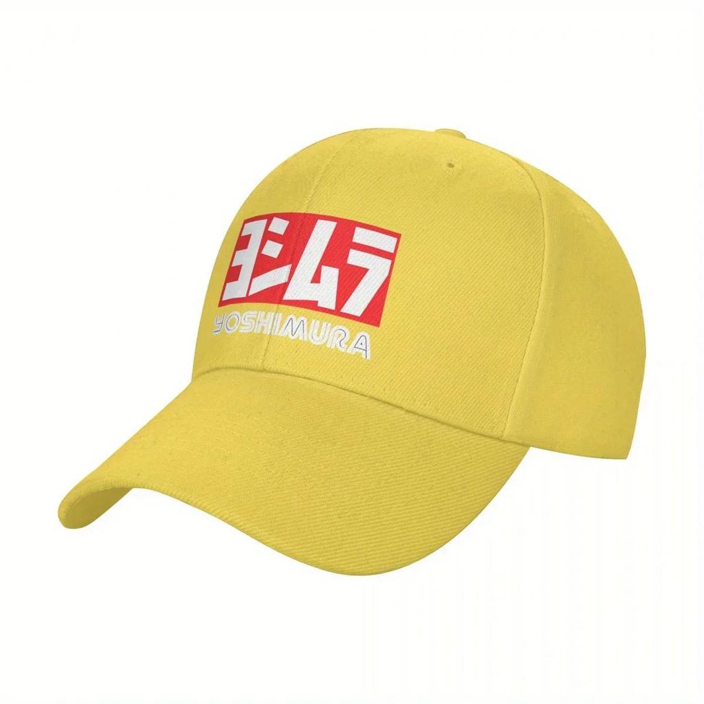 Cappellino Snapback da Corsa per Moto Yoshimura Regolabile Nero con Logo Audace Rosso Bianco Perfetto per i Fan dello Sport