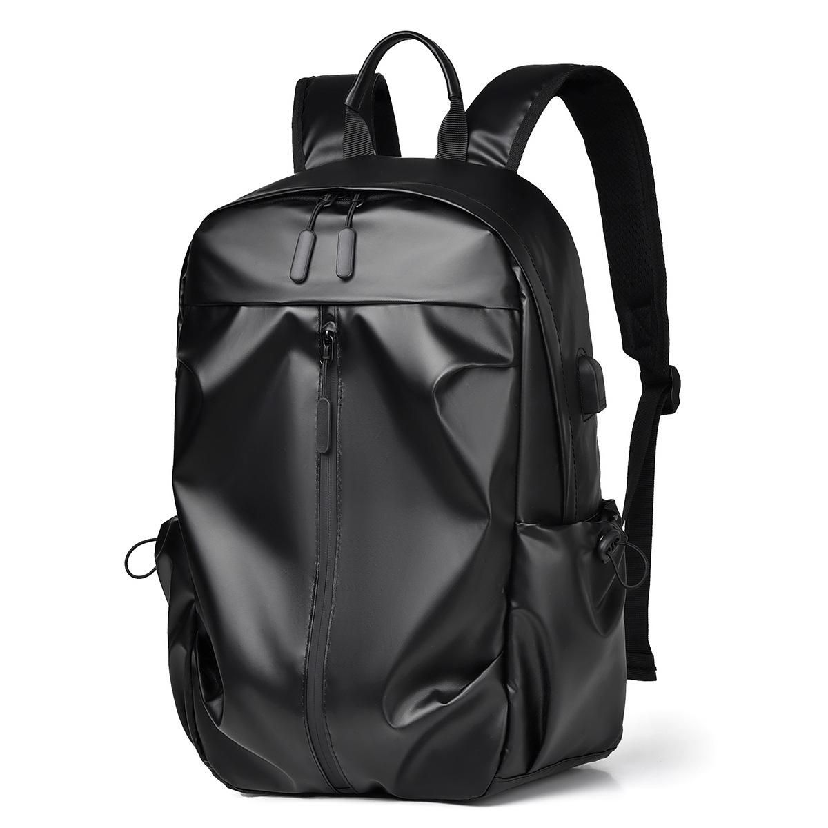 

Нишевый рюкзак Повседневный деловой Мужской большой вместимости Дорожная сумка для ноутбука Студенческий школьный рюкзак чёрный