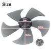 1 Stück 14-Zoll Kunststoff-Ventilatorflügel Fünf Blätter Mit Mutterabdeckung Für Standventilator Haushaltslüfter Zubehör
