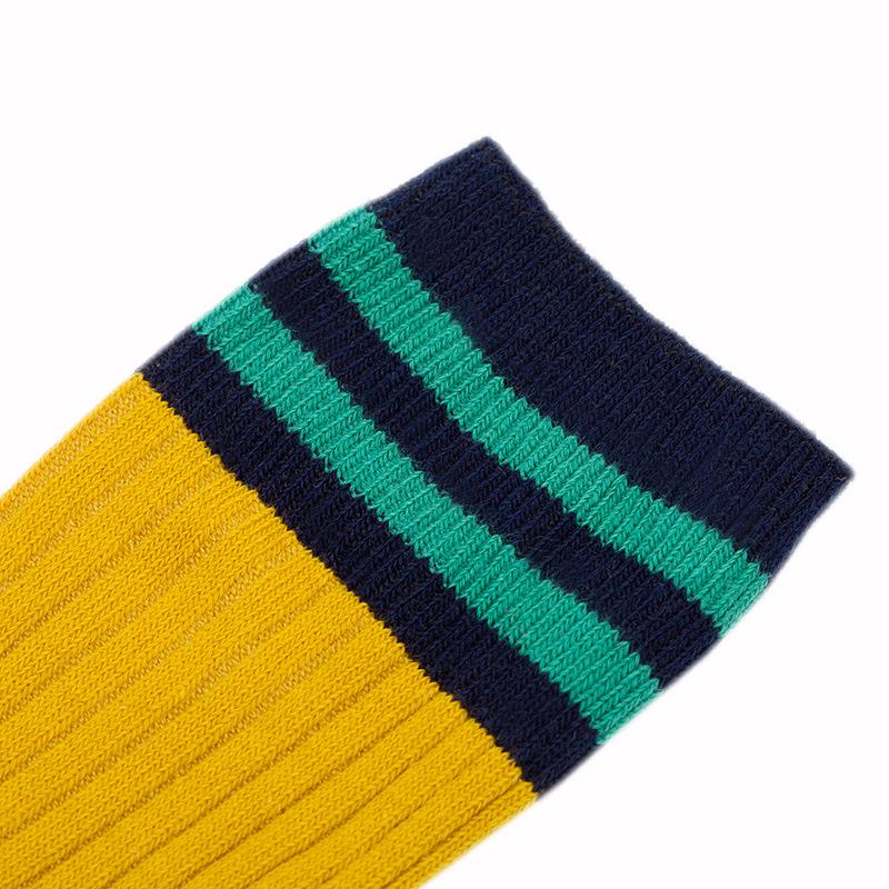 2020 Seasonal Kids' Stripe Knit Cotton Knee-High Socks for Girls