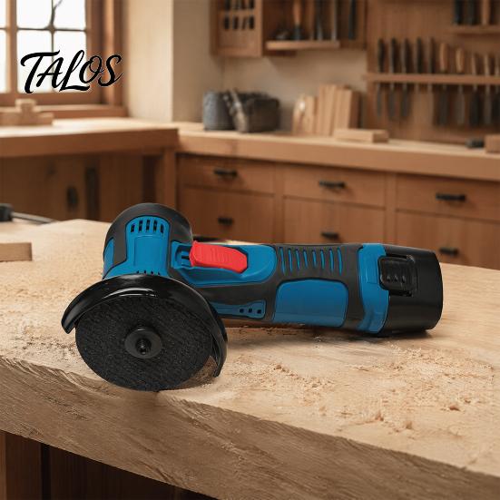 Car Beauty Polishing Tool Cordless Mini Angle Grinder with High Power Lithium Battery for Metal Wood Plastic, Electric Handheld Set Cutting
