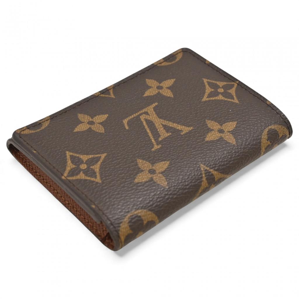 Auth LOUIS VUITTON Monogram Envelope Card Case M63801 lv6924rf Used