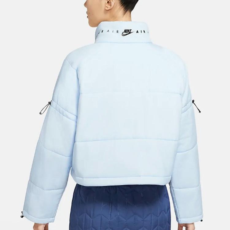 Nike Air Synthetic-Fill Solid Color Stand Collar Jacket Women Jacket Hydrogen-Blue CU5841-407
