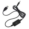 USB Power Cable with DC 5.5 X 2.1mm Plug Universal Voltage Step Up Converter Cord for Camera Desk Lamp Speaker