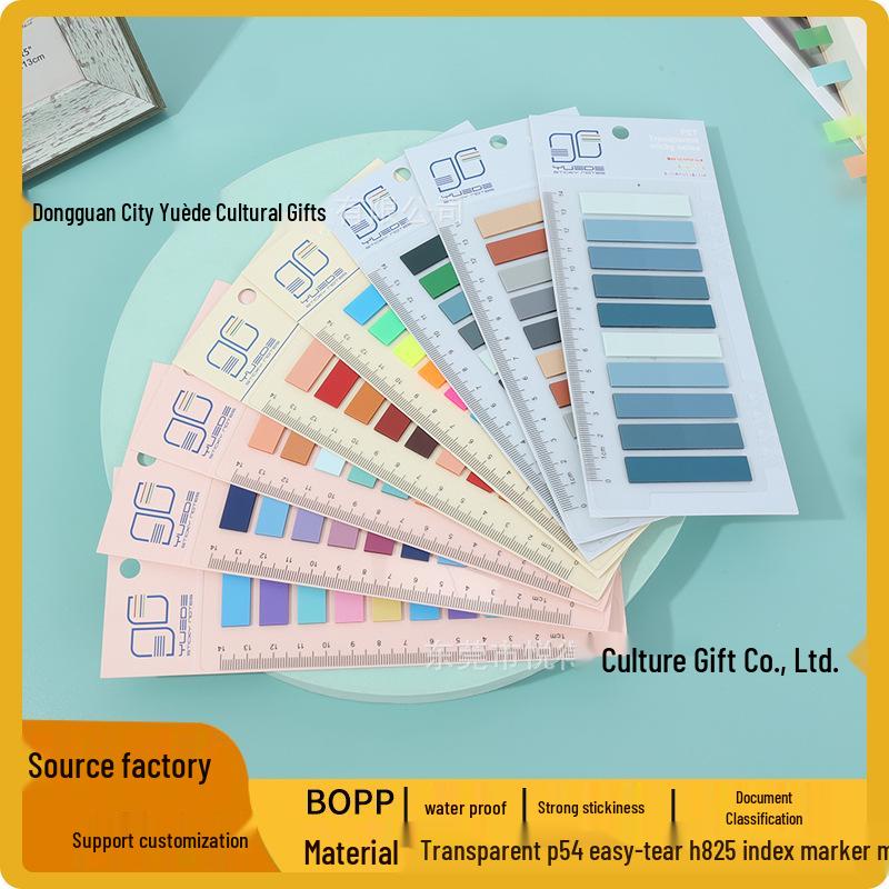 Writable Waterproof Sticky Note Strips – Reusable Plastic Index Labels for Planners