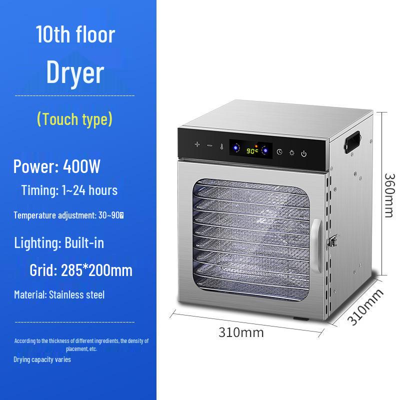 Compact Smart Dehydrator for Vegetables, Fruits, Meat, and Herbs: Multi-functional Household & Commercial Food Dryer