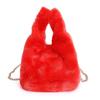Women's bag autumn and winter new exquisite and cute plush multi-colored women's bucket bag high value foreign style shoulder messenger bag