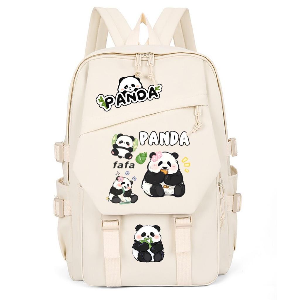 Panda Huahua Large Capacity Lightweight Casual Backpack High Value Simple Student School Bag
