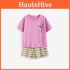 Girls Childrens Casual Short Sleeve Shorts Set In Cotton For Spring Summer Wear