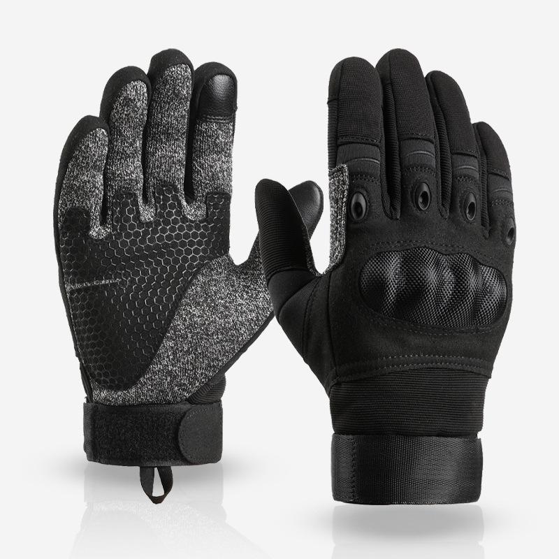 Special Forces Tactical Cut-Resistant Gloves Level 5 Carbon Fiber Material Hard Shell Protection Motorcycle Riding Anti-Slip