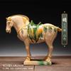1pcs Trio-colored glazed pottery of the Tang Dynasty Ceramic souvenirs horse Craft Gifts living room decoration Home decorations