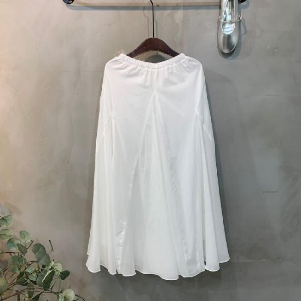 C S In The Room Flared bandIng Long Skirt 3Color