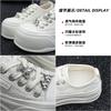 Mesh breathable cm thick baseplate shoes women's summer new versatile heightening thin casual little white shoes tide