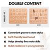 Tavola da Tracciamento Montessori Double Sided Giocattolo in Legno Lettere Maiuscole e Minuscole numeri Gioco Educativo giocattolo prodotto