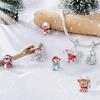 925 Silver Snowflake Snowman Penguin Charm Pendant Winter Jewelry Gift For Women DIY Birthday Present