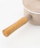 Nodahoro Enamel Made in Color Saucepan, 14cm, Gas/IH Compatible, Single-Handed Pot, Japan, Beige, CL-14NBE