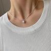 Women's Heart Necklace - Japanese & Korean Style, Sweet Simple Design, Retro Rice Grain, Light Luxury Jewelry