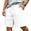 Pantaloncini da uomo basic con coulisse, vestibilità ampia, casual, sportivi, estivi, con elastico regolabile in vita e tasche laterali, per l'uso quotidiano