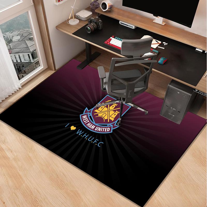 West Ham United Carpet, Chair Rug,Rug for Office Bedroom living rooms, Doormat decor Fan Gift Christmas Gift