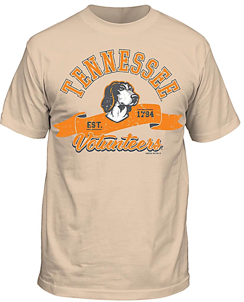 T-shirt a maniche corte da uomo Tennessee Volunteers Khaki Old Smokey Dog