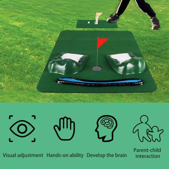 Indoor Mini Golf Game Set Golfing Man Educational Toy Cognitive Development Child-Friendly Design Family Party Funny Tiny Golfer Game Set