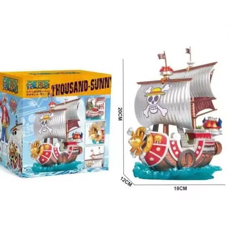 

One Piece figure, Bird Head Sunshine model anniversary, animation peripheral ornaments One Piece Penguin boat doll
