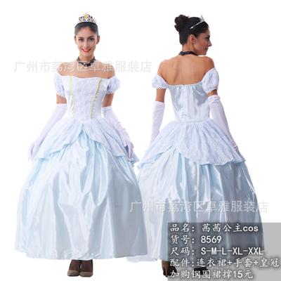 Europese hofkostuums, Halloween Assepoester cosplay, Sissi prinsessenjurk cosplay kostuum