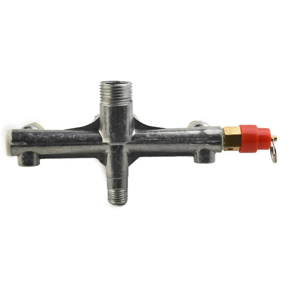 Air Compressor Switch Pump Parts Aluminum Bracket For Piston Push-pull Valves Red Cap Regulator Safety Workshop Accessories