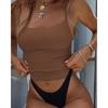 Women Sexy Slim Fit Cropped Single Strap Y2k Casual Camisole Top