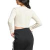 Adidas Essentials Ribbed Crop Long Sleeve Tee IY9663