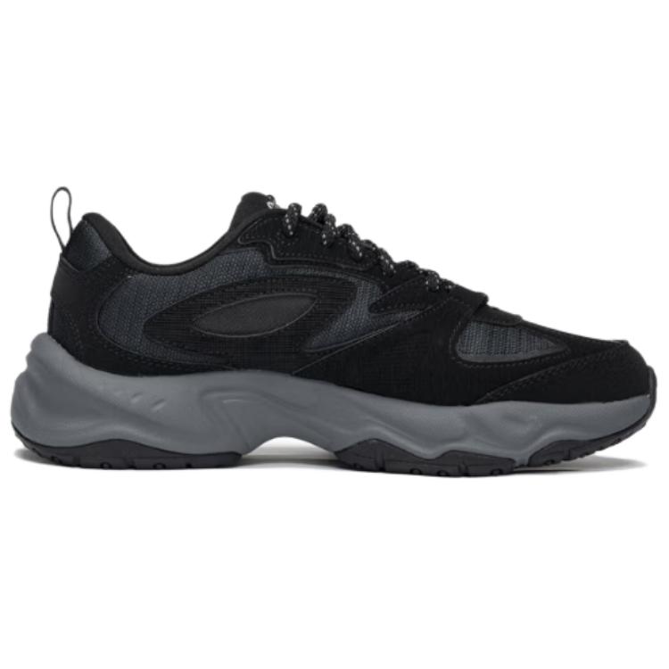 Li Ning Cushioning, Wear Resistant Low top Casual Shoes Unisex Black AGCV245-1