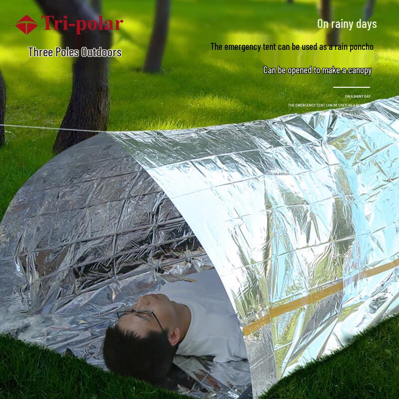 Tri-polar Emergency Thermal Survival Shelter