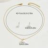 Ladies Pearl Necklace & Ear Stud Jewelry Set