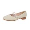 Mary Jane Fairy with Skirt Small Leather Single Shoes Girl 2025 Spring and Autumn New Late Evening Breeze Gentle Flat-bottomed Grandma Ladle Shoes
