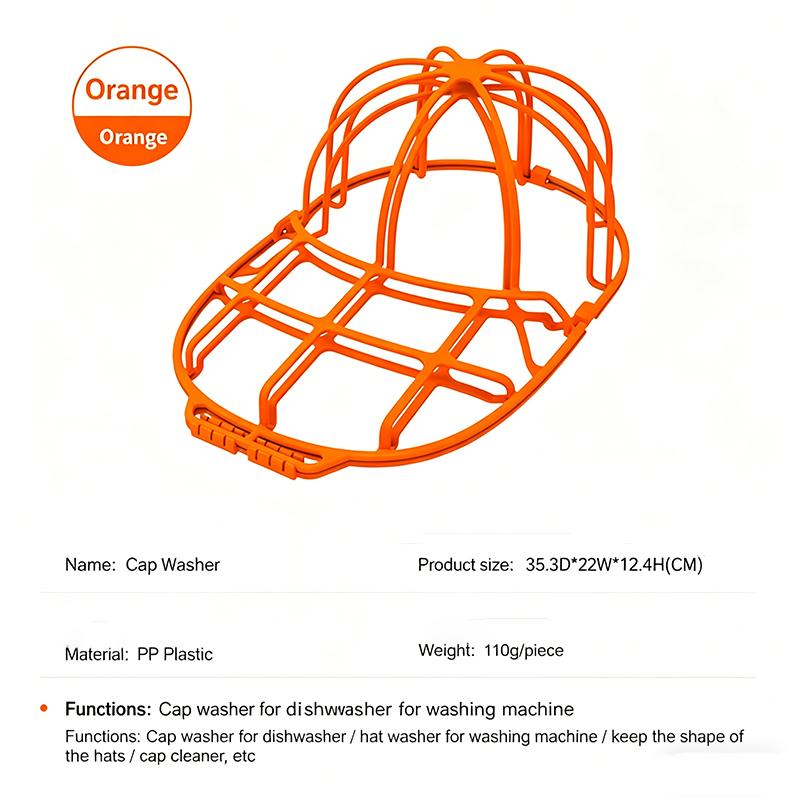 Hat Washer Cage For Washing Machine And Drying Durable Plastic Baseball Cap Cleaner Holder Protector For Daily Use And Travel
