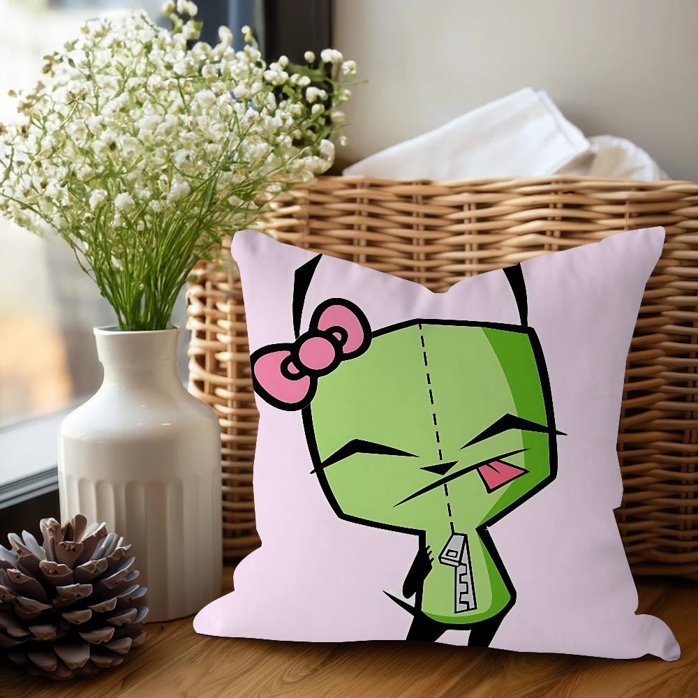 

I-Invader Z-Zim Pillow Gift Home Office Decoration Bedroom Sofa Car Cushion Cover Case 45x45 16x16Inch