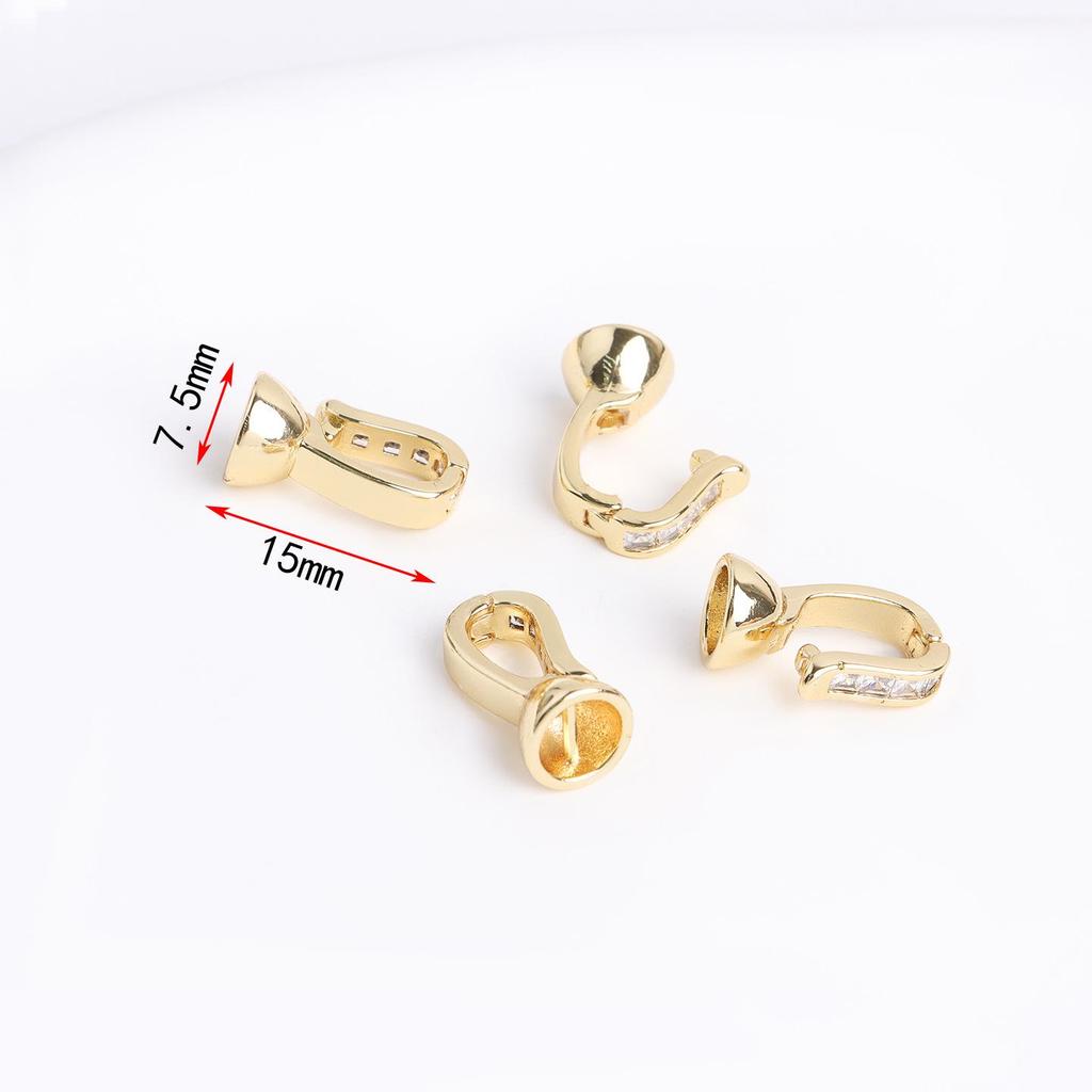 18K Gold Plated High Color Retention Clasp Connector for DIY Necklace/Bracelet Jewelry