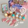 Colorful Ice Cream Truck Toy Dessert Stand Children's Food Stand Truck Toy  Doll House